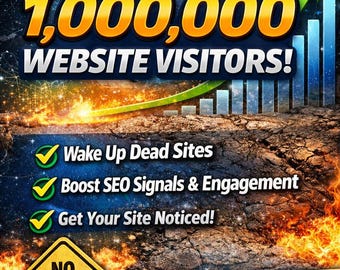 1,000,000 Real Website Visitors | Traffic Boost & SEO Exposure
