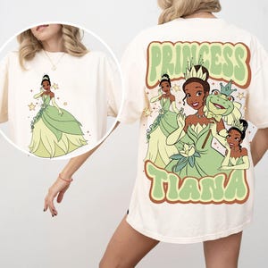 Princess Tiana and Frog Png, Png for Girl, Sublimation Design Download, Princess Tiana Png, Digital Download, Summer Png, Family Trip Png