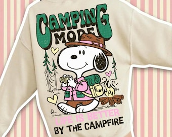 Camping sublimation PNG | Live is better by the campfire png | Camping shirt png | Retro camping design | Adventure shirt png | Outdoor png