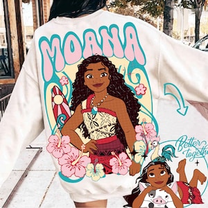 Moana Png, Princess Moana & Friends Png, Png for Girl, Sublimation Design Download, Moana Png, Digital Download, Summer Png, Family Trip Png