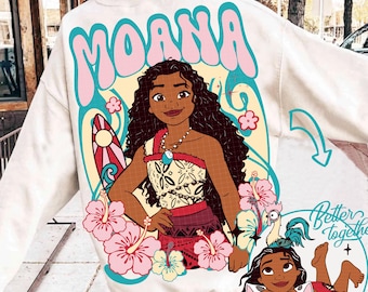 Moana Png, Princess Moana & Friends Png, Png for Girl, Sublimation Design Download, Moana Png, Digital Download, Summer Png, Family Trip Png