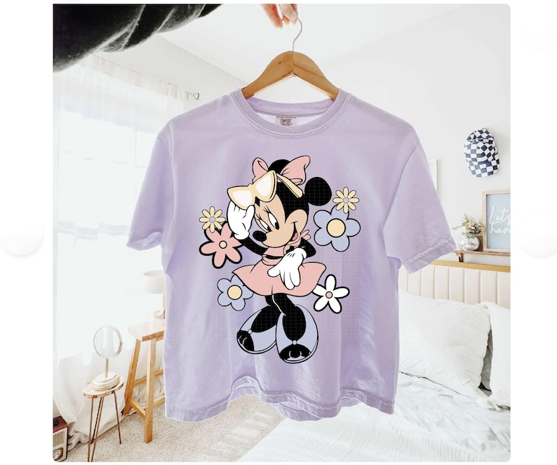 Minnie Mouse Png Sublimation, Cute Png, Png for Girl, Groovy Sublimation, Flower Png, Minnie Sublimation, Digital Download, Shirt Png Design image 4