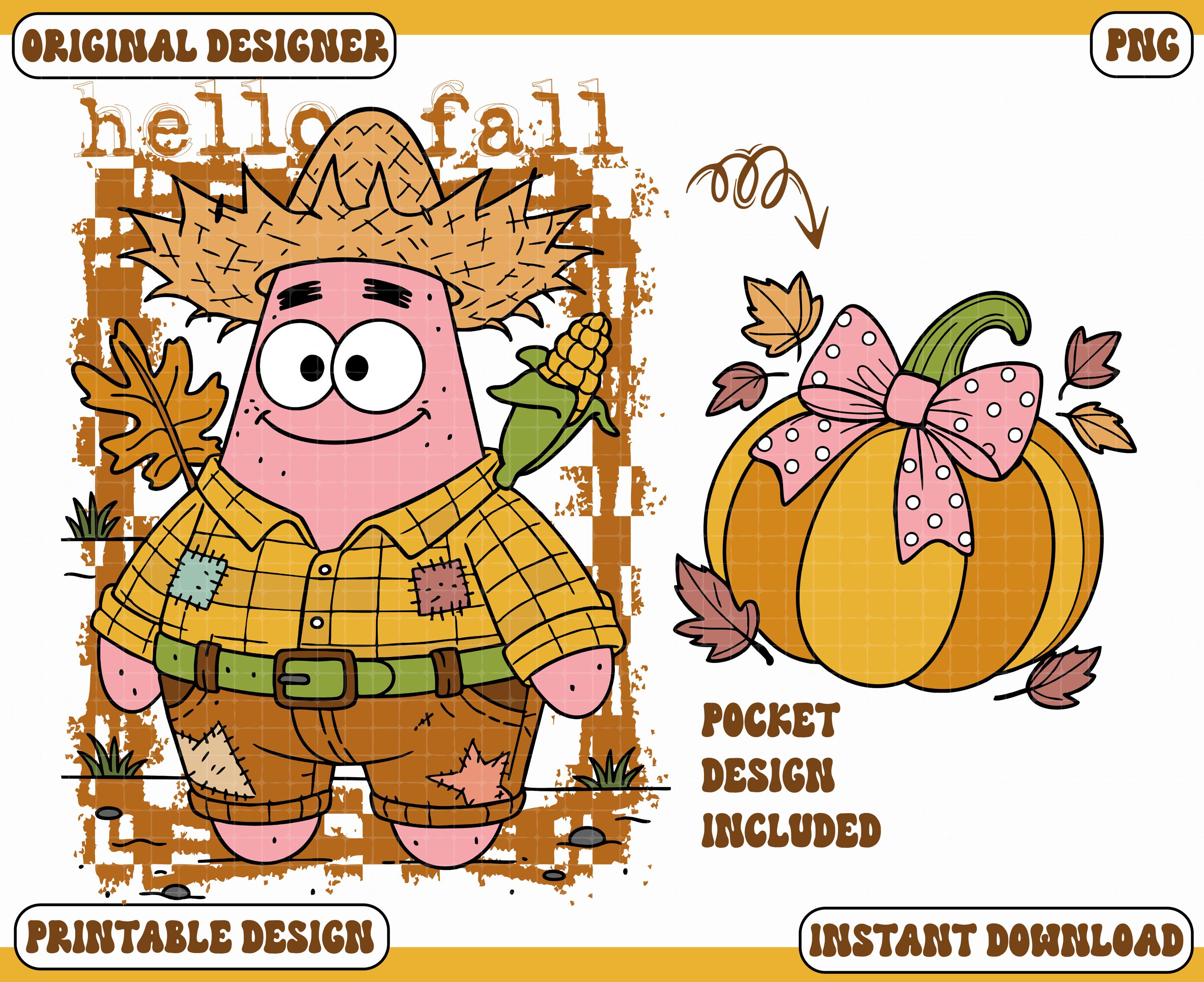 Hello Fall Png-fall Png, Sublimation Design Download, Cute Pumpkin Png ...