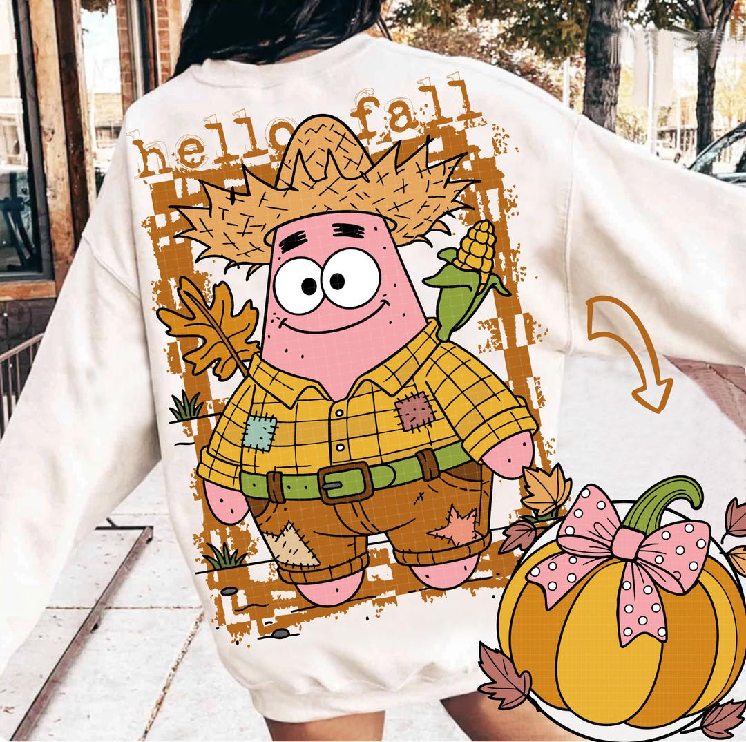 Hello Fall Png-fall Png, Sublimation Design Download, Cute Pumpkin Png ...
