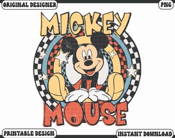 Mickey Mouse retro PNG, Mickey PNG, Mouse PNG, Diseño de camiseta para niños PNG, Cuadros PNG, Camiseta de cumpleaños PNG, Niño pequeño PNG, Mickey divertido PNG