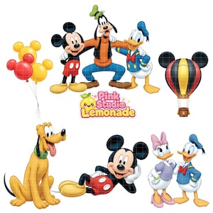 Mickey and Friends Clipart PNG, Minnie and Mickey, Cute Mickey Kit, Digital Download, Digital Kit image 3