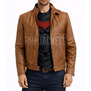 Red Hood Jason Todd Cosplay Jacket & Vest, Arkham Knight Leather Costume Outfit