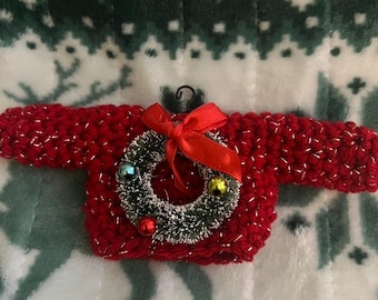 Ugly Sweater Ornament, Ugly Christmas Sweater, Tree Ornament, Crochet Ornament, Christmas Ornament, Christmas Decoration
