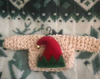 Ugly Sweater Ornament, Ugly Christmas Sweater, Tree Ornament, Crochet Ornament, Christmas Ornament, Christmas Decoration