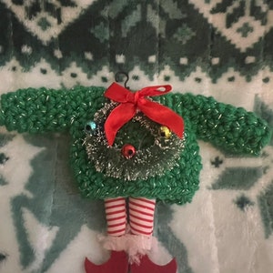 Ugly Sweater Ornament, Ugly Christmas Sweater, Tree Ornament, Crochet Ornament, Christmas Ornament, Christmas Decoration