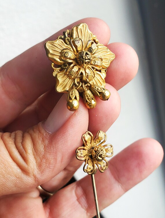 Miriam Haskell Style Stick Pin - image 5