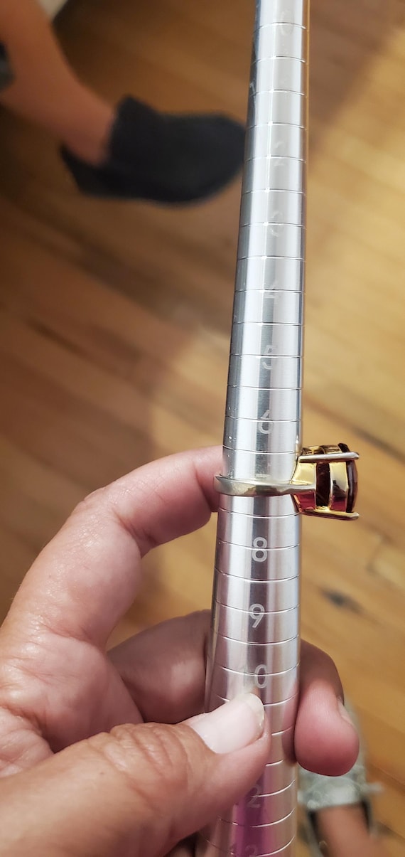 Large Red Crystal Ring - image 6