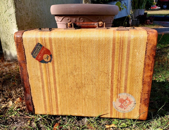 Antique Christie Baggage Suitcase - image 1