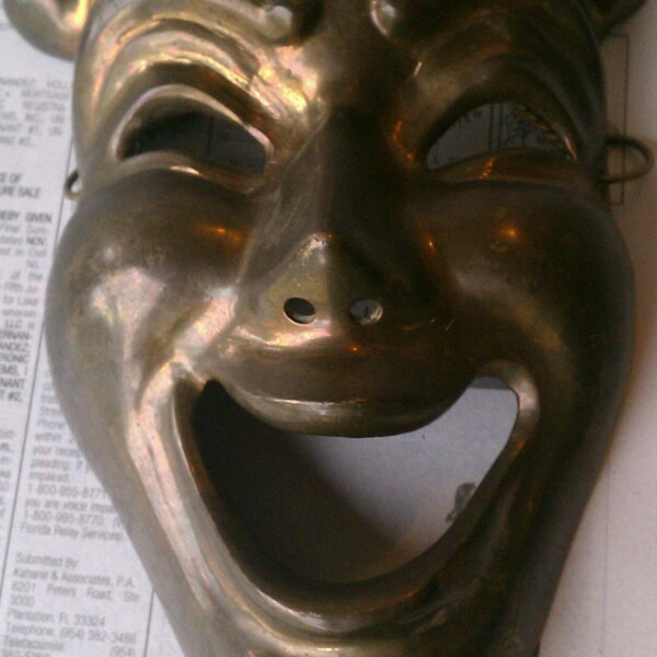 Bronze Wall Hanging Mask