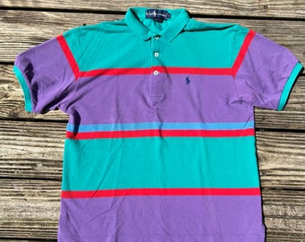 Vintage Ladies Ralph Lauren Primary Color Polo