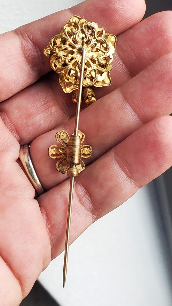 Miriam Haskell Style Stick Pin - image 4