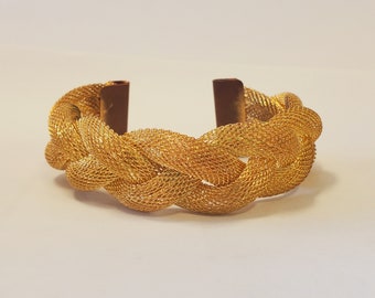 Gold Mesh Braid Bracelet