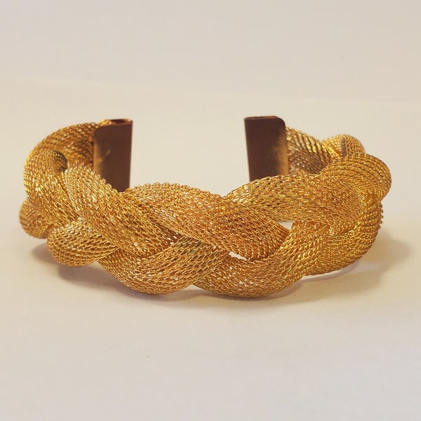 Gold Mesh Braid Bracelet