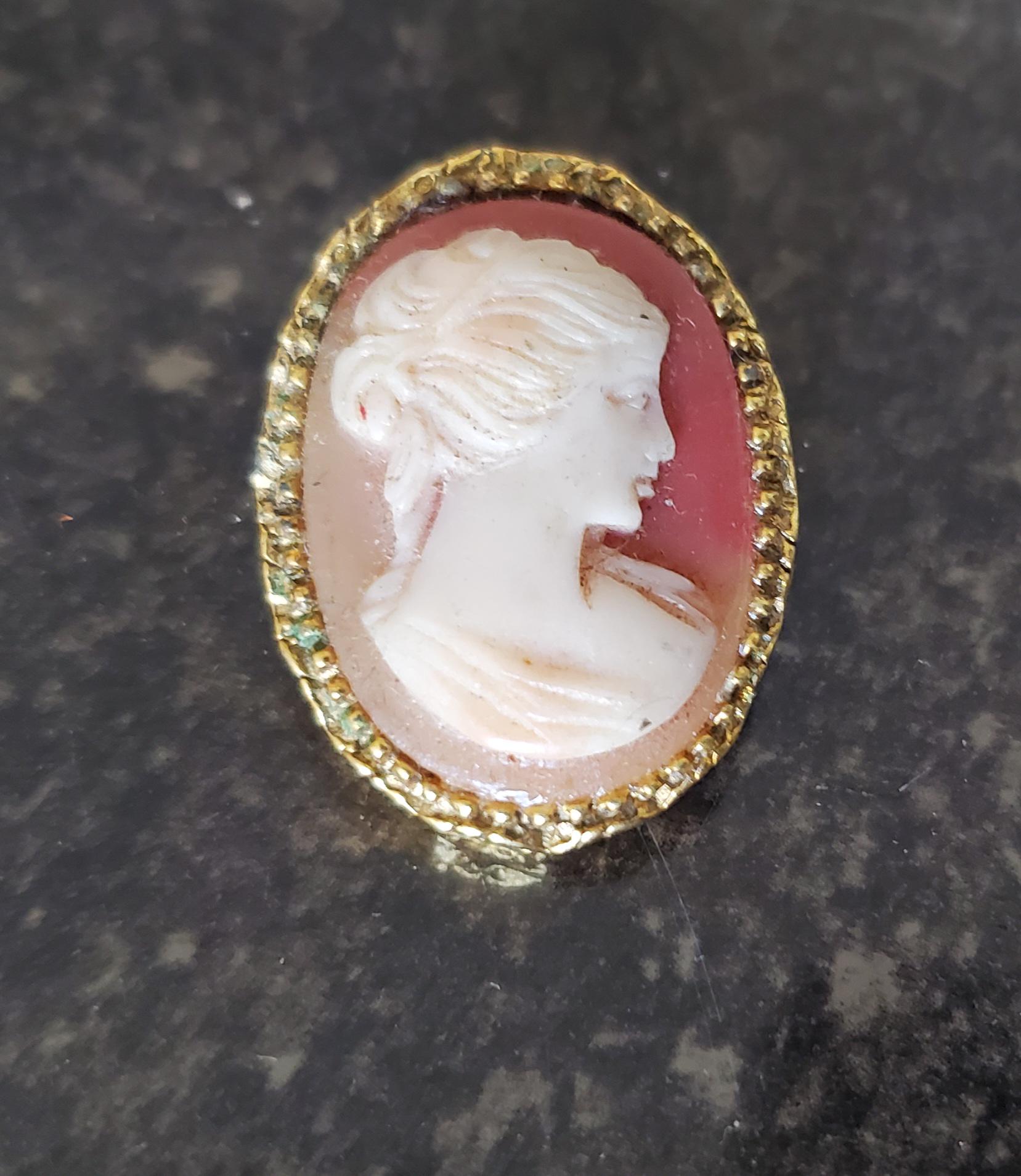 アンティークカメオブローチ - Etsy 日本