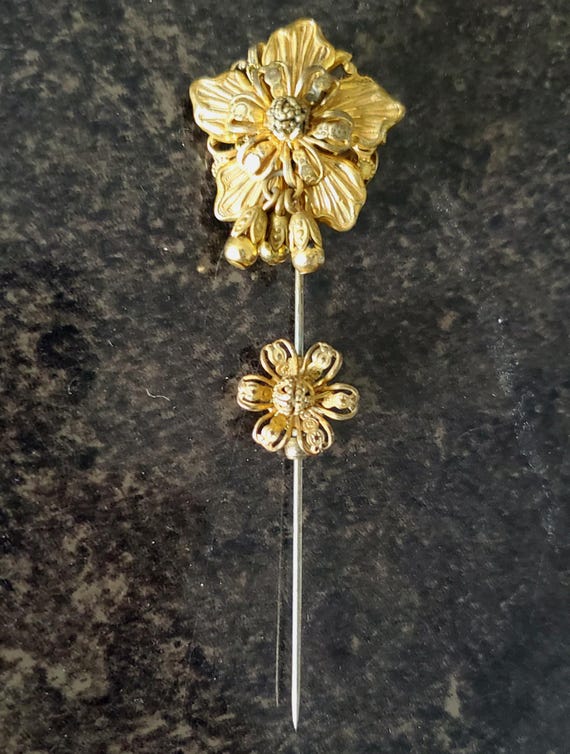 Miriam Haskell Style Stick Pin - image 2