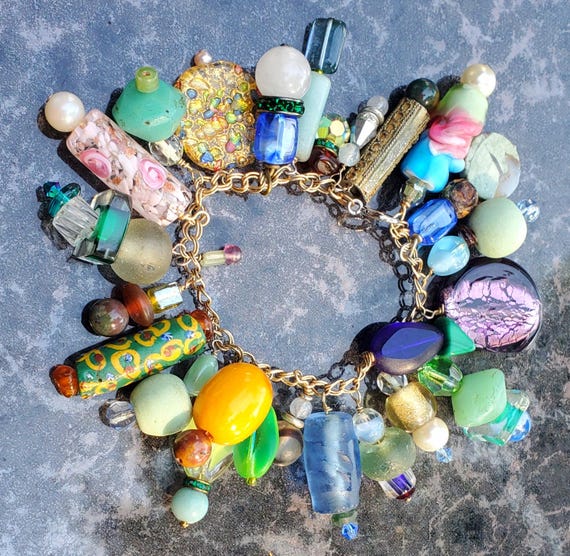 Murano Glass Charm Bracelet