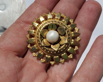 Mandala Style Brooch