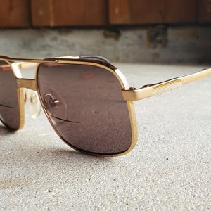 Vintage Luxottica Avant Garde Brown Gradient Sunglasses Vintage luxottica original - Gem main image 4