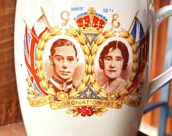 1937 Kroningsbeker koning George VI en koningin Elizabeth