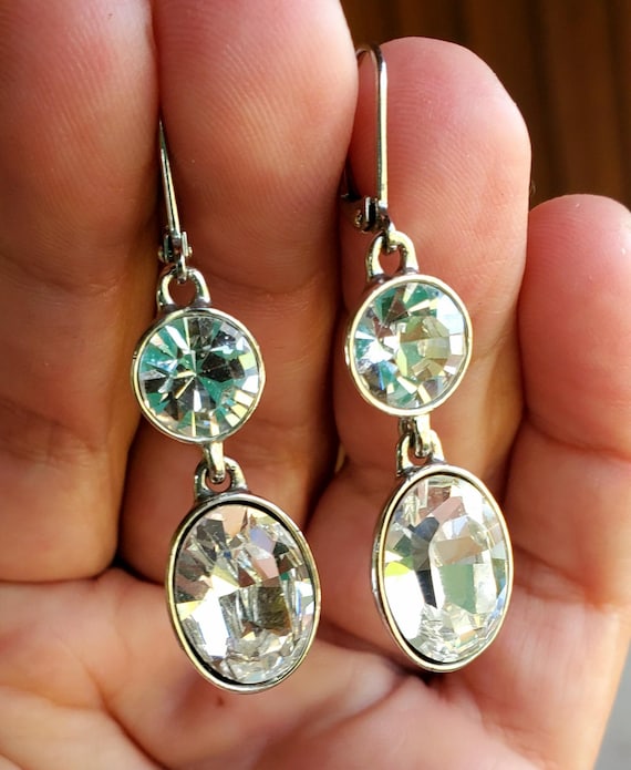 Givenchy Crystal Dangle Earrings - image 5