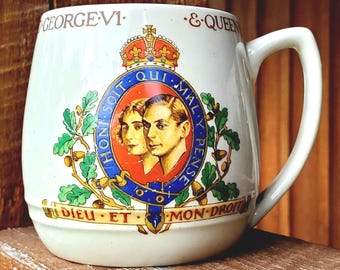 1937 Kroningsbeker koning George VI en koningin Elizabeth