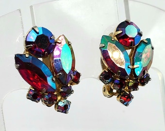 Clip-On Aurora Borealis Ohrringe