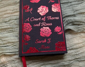 A Court of Thorns Roses Hardcover | Red Foil Rose Book | Fantasy Reader Gift