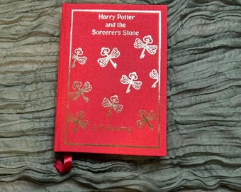 Harry Potter and the Sorcerer’s Stone Special Edition Rebind | Custom Foiled Hardcover Collector Book | Wizarding Book Gift