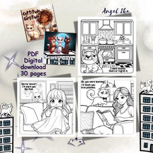 Snarky Cats with Attitude & Sass – Printable Coloring Pages Bundle