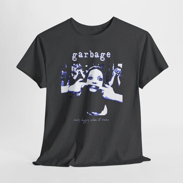 Garbage Band Tee - Vintage Grunge Photo Shirt