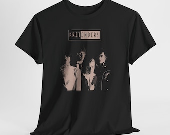Pretenders Band Tee - Heavy weight cotton \ Vintage Rock Band T Shirt