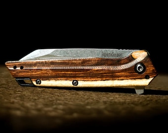 Kershaw Misdirect Exotic Hardwood Custom Scales