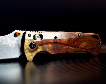 Benchmade Mini Adira Scales - Custom Exotic Hardwood