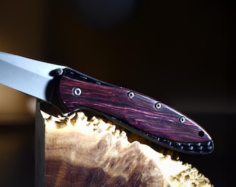 Kershaw Leek Custom Exotic Hardwood Scales (Liner Lock Version Only)