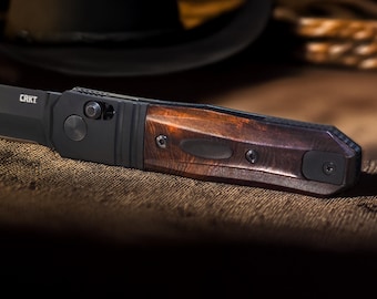 CRKT Redemption Compact Custom Scales In Desert Ironwood