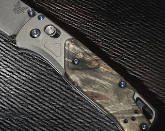Benchmade Bugout 535-09 Custom Exotic Hardwood Scales/Inserts