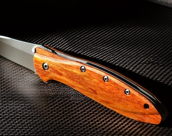 Kershaw Leek Custom Exotic Hardwood Scales (Liner Lock Version Only)