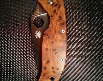 Spyderco Tenacious Scales - Custom Exotic Hardwood