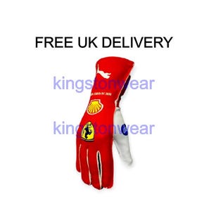 Ferrari Sim Racing Gloves - Etsy