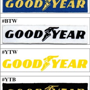 Good Year Tires Car Racing Badge Stryk-på broderad lapp