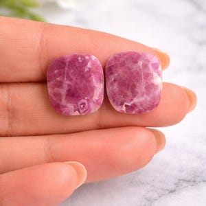 Compre un par de piedras preciosas de rubí natural talla rosa (tamaño: 20 x 18, 20 x 18, 38 quilates)