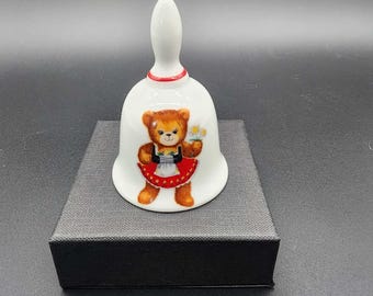 Campana de la colección Vintage Reutter Porzellan – Motivo de osito de peluche – Porcelana fina de Alemania (Alemania Occidental)