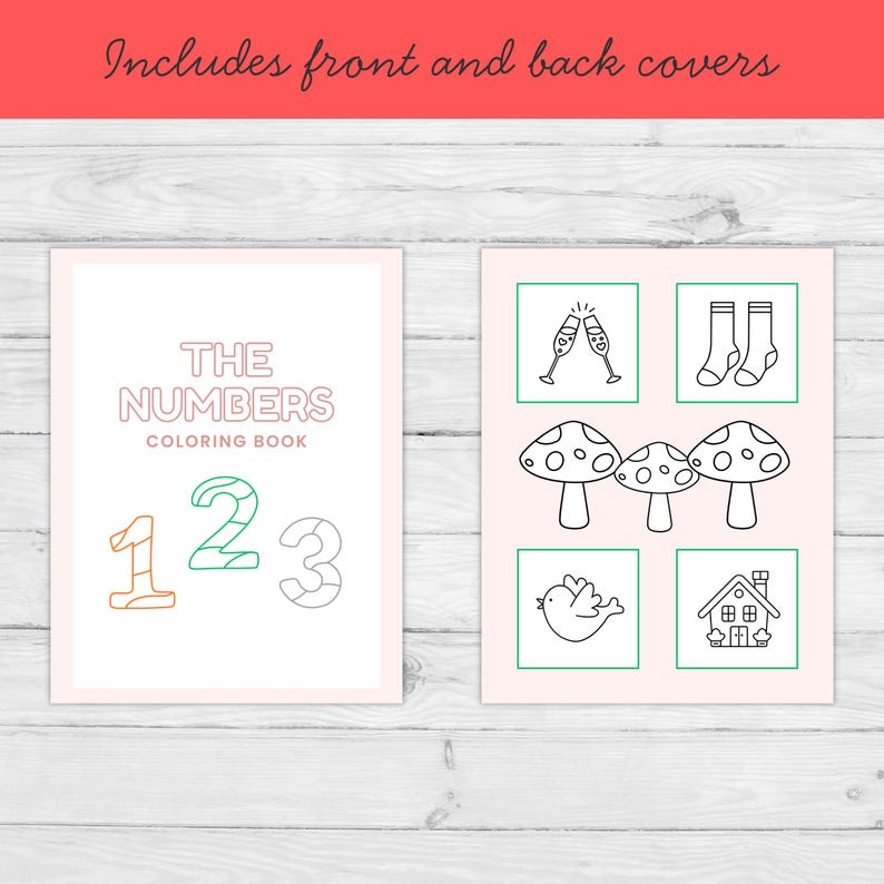 123 Coloring Book, Numbers Coloring Pages, Preschool Printable Activity ...