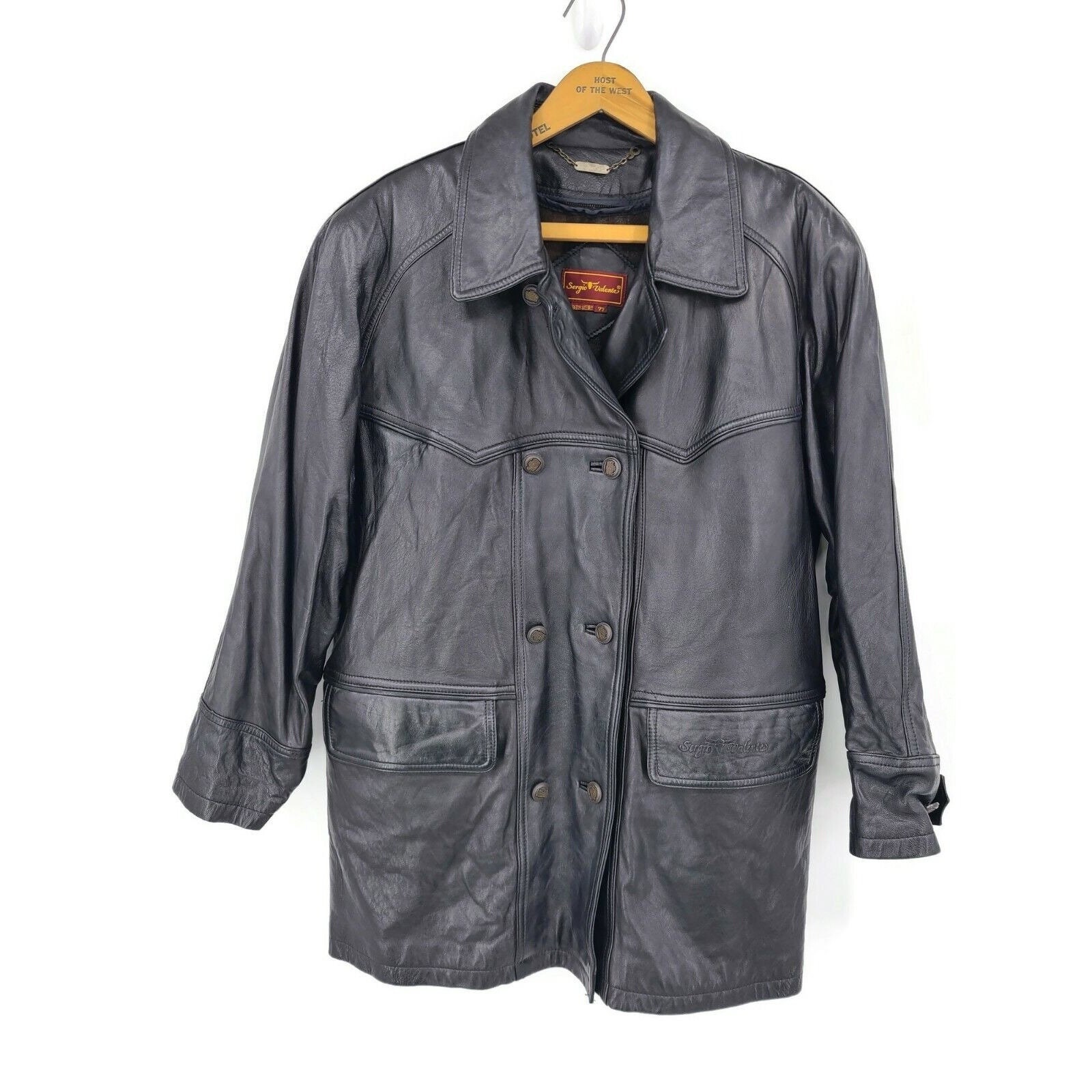 Sergio valente leather jacket Clearance