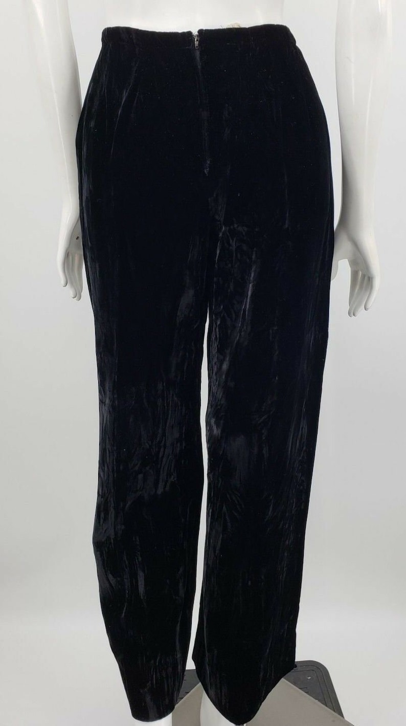 Vintage Peck /& Peck Fifth Avenue New York Tunic Top High Waist Pants Black Velvet
